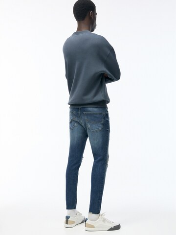 Pull&Bear Skinny Farmer - kék
