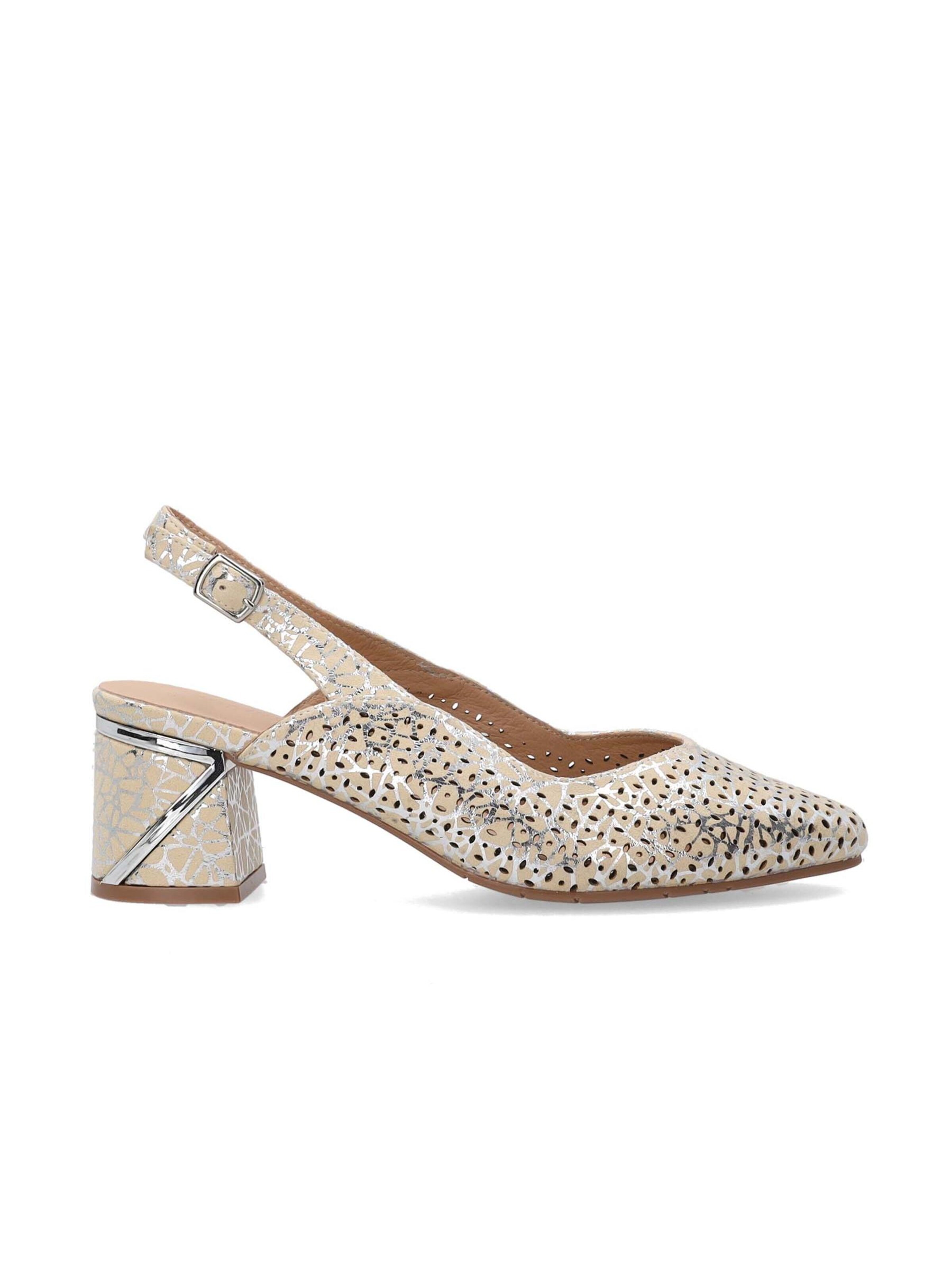 VENEZIA Slingback pumps 'Venezia' in Beige: front