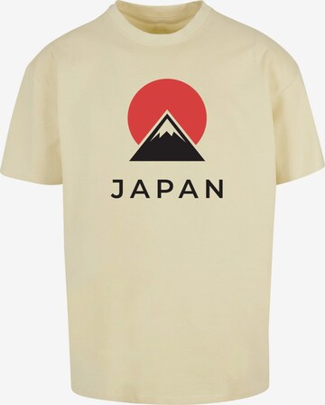 Merchcode Shirt 'Japan' in Geel: voorkant