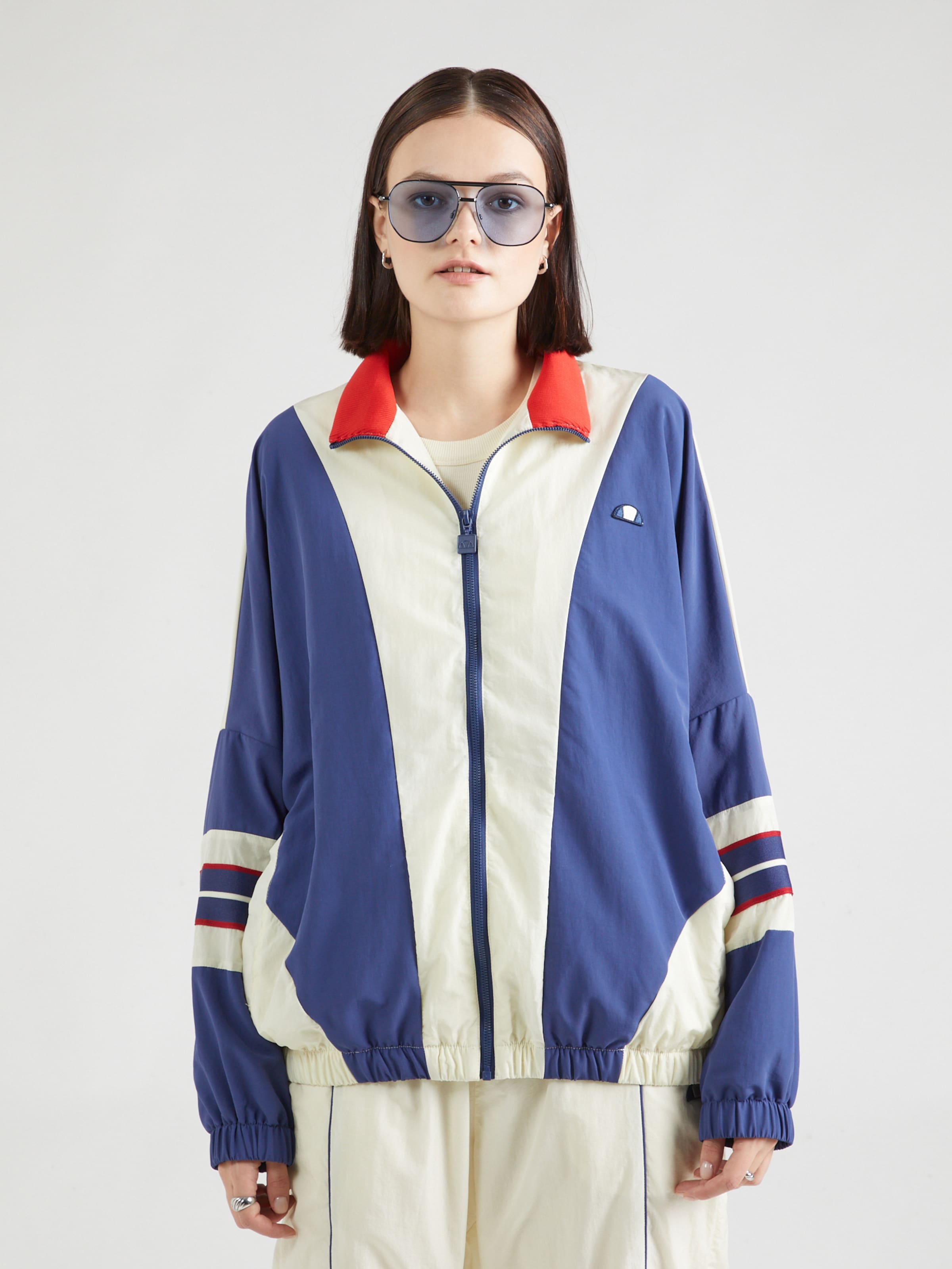 Ellesse blue and white jacket hotsell