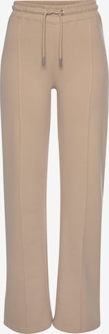 H.I.S Regular Pants in Brown: front