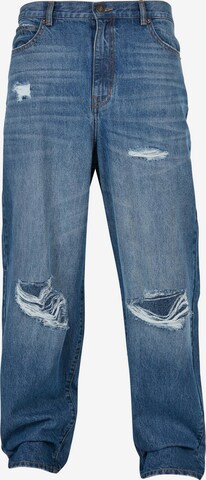 Urban Classics Wide leg Jeans 'Distressed 90‘s' in Blauw: voorkant