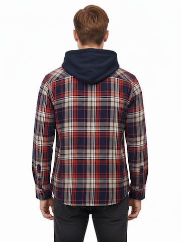 RadwaRegular Fit Košulja 'Mens flannel with hooddie' - crvena boja