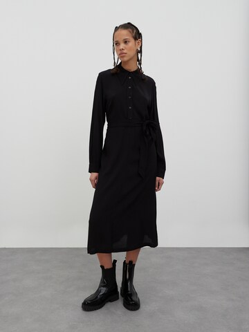 EDITED Shirt Dress 'Derya' in Black