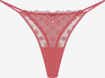 ESOTIQ - Tanga 'Bloomy' en rosa: frente