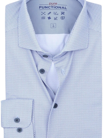 PURE Slim fit Button Up Shirt in Blue