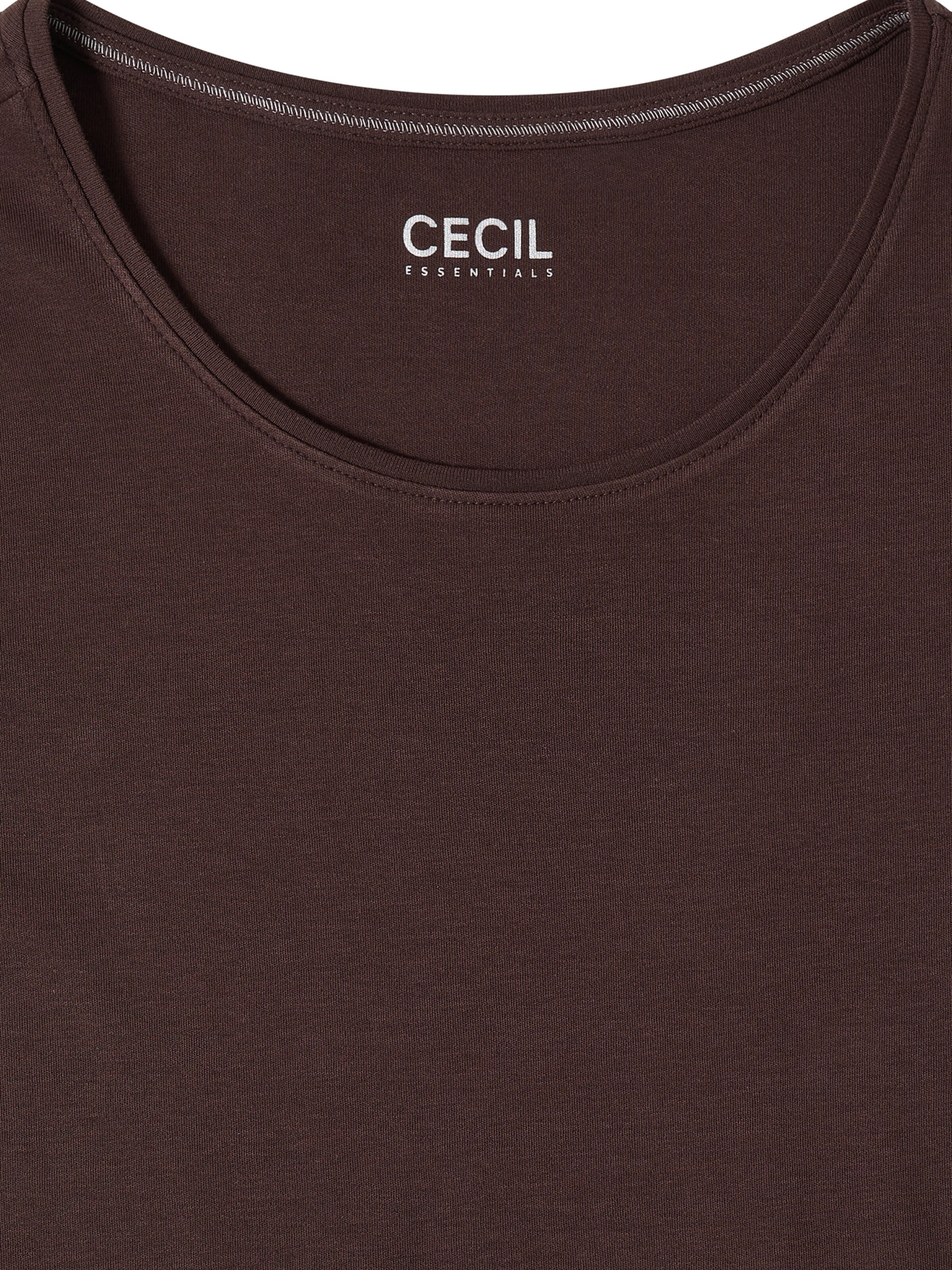 CECIL T-Shirt 'Lena' in Braun