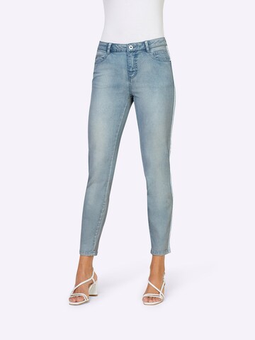 Skinny Jean heine en bleu : devant