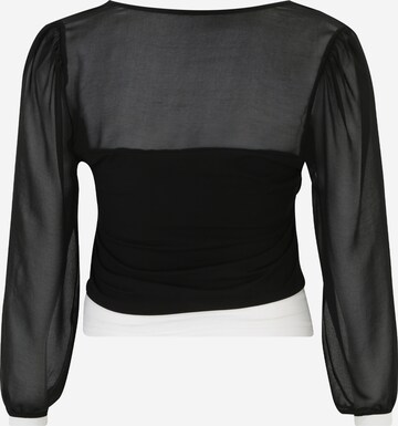 Guido Maria Kretschmer Curvy Blouse 'Edna' in Black: back