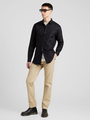 HUGO Regular fit Button Up Shirt 'Elisha02' in Black