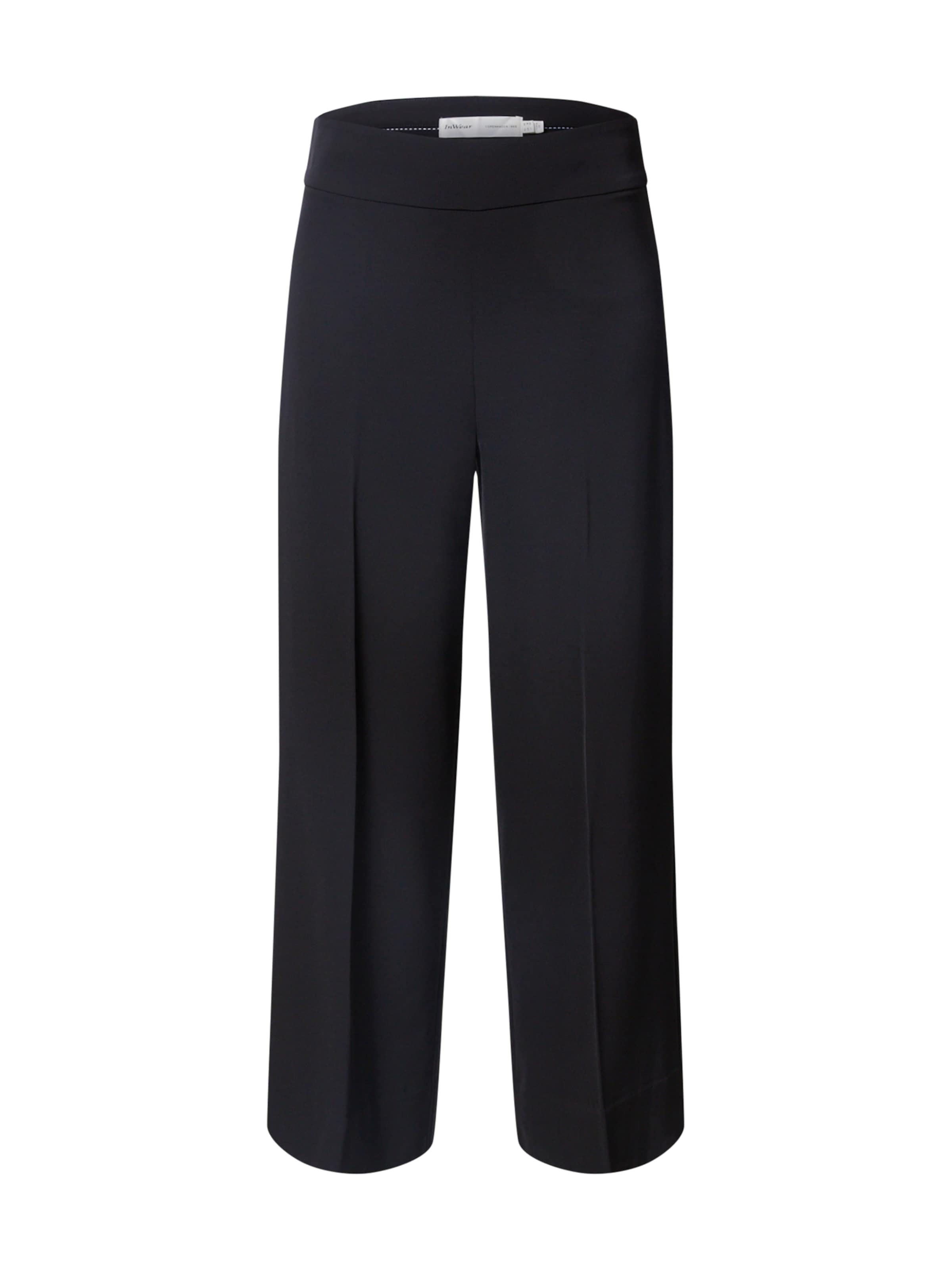 Wide Leg Pantalon à plis &#x27;Zhen&#x27; InWear en noir : devant