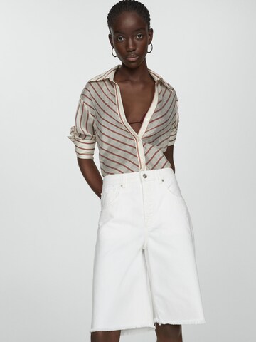 MANGO Loose fit Jeans 'Vera' in White