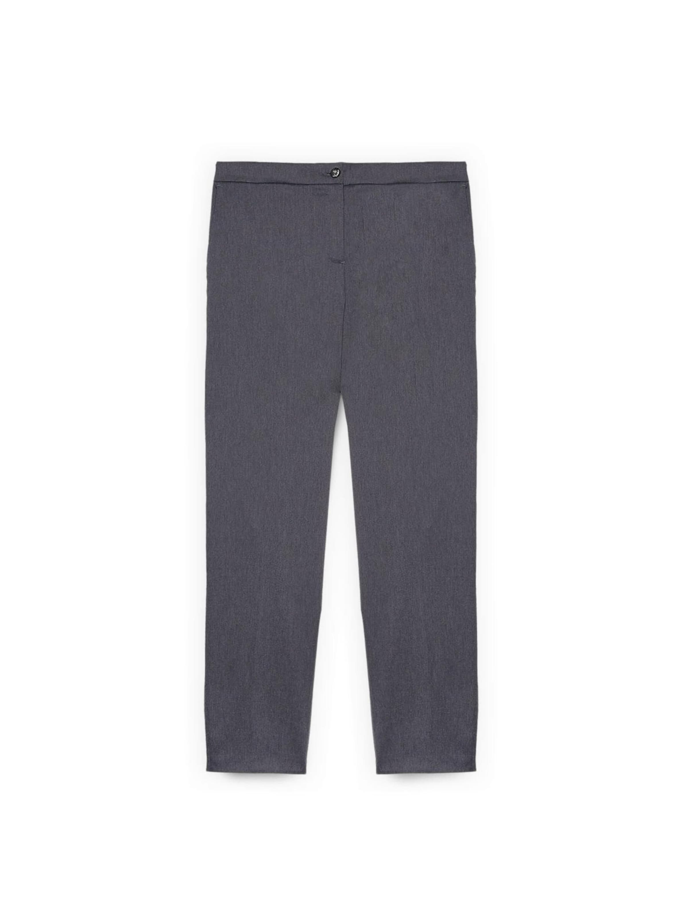 Fiorella Rubino Regular Trousers in Grey: front