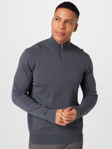 BURTON MENSWEAR LONDON Trui in Grijs: voorkant