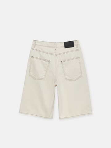 Pull&Bear Wide Leg Shorts in Beige