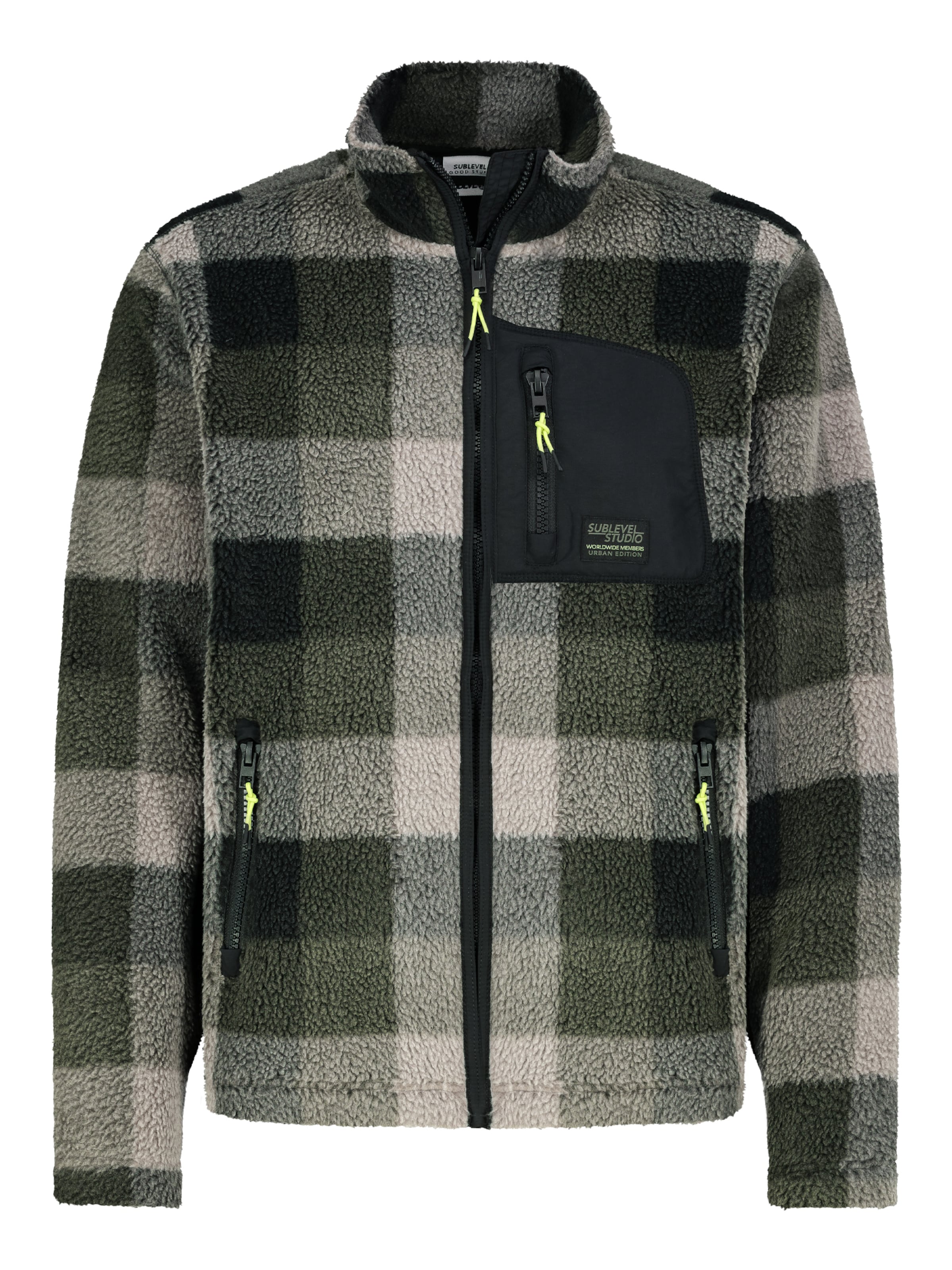 Sublevel Fleecejacke in Mischfarben: Vorderseite