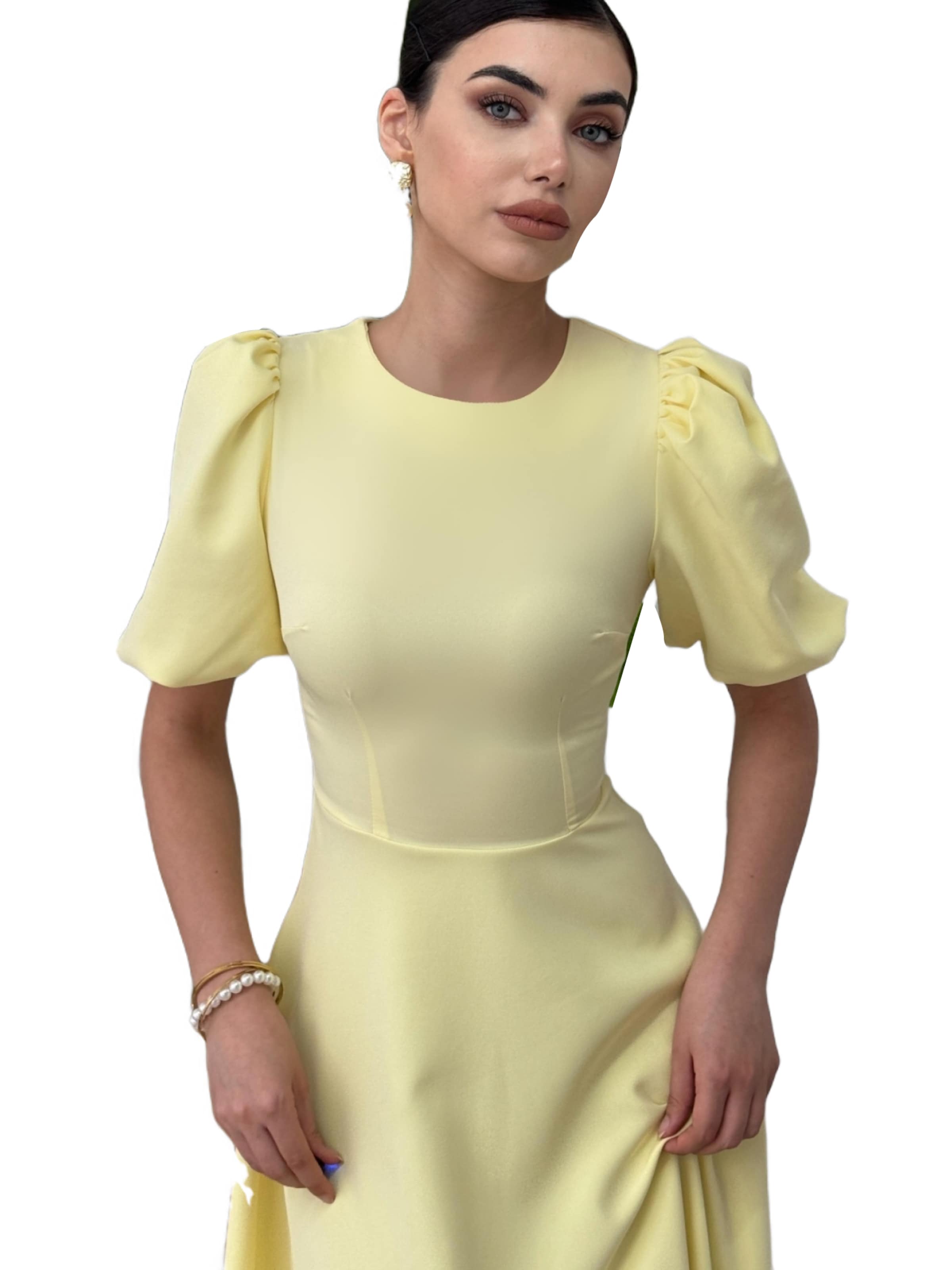 WOMAN VISION Kleid in Gelb
