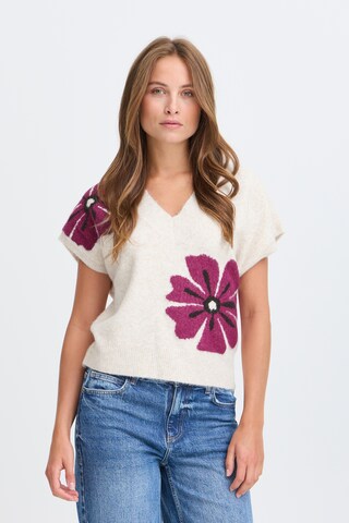 Pull-over b.young en beige : devant