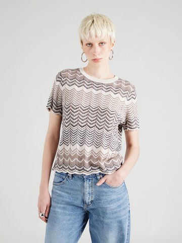 Pull-over 'ONLALVIRA' ONLY en gris : devant