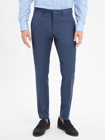 ROY ROBSON Regular Pleated Pants in Blue: front