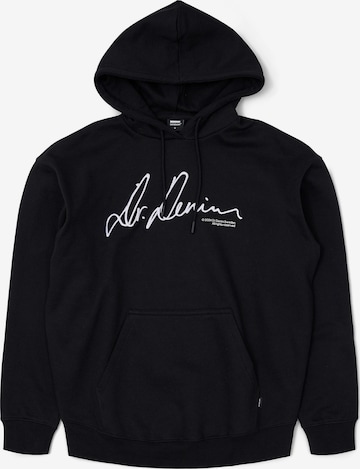 Dr. Denim Sweatshirt 'Damien Hoodie' in Black: front