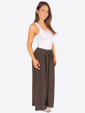 Wide Leg Pantalon 'Perla' Seasons of April en marron
