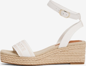 TOMMY HILFIGER Sandaal in Wit: voorkant