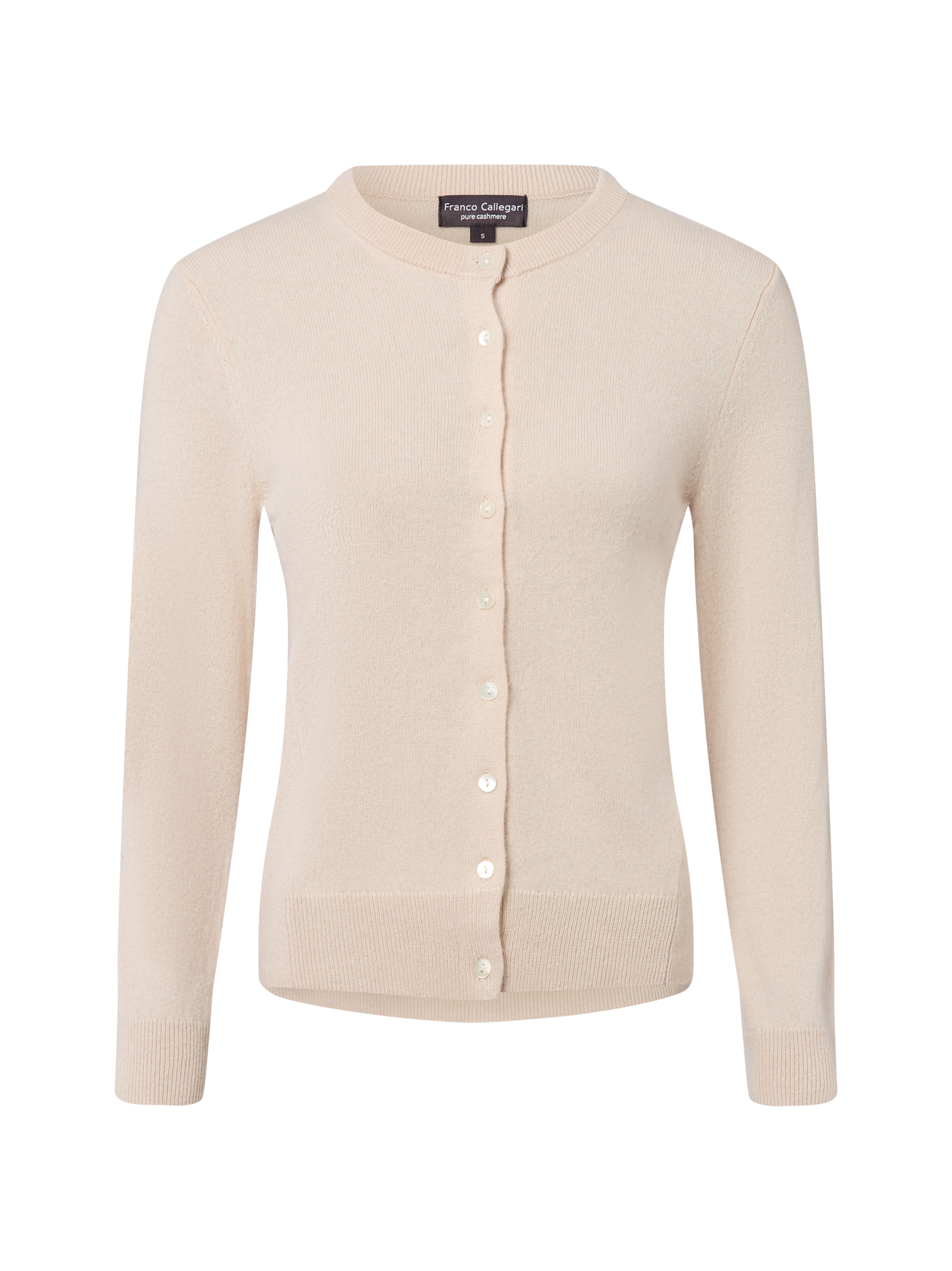 Franco Callegari Strickjacke in Beige: Vorderseite