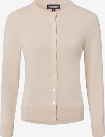 Franco Callegari Knit Cardigan in Beige: front