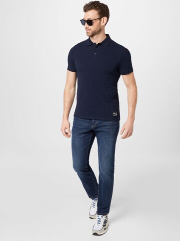 QS Poloshirt in Blau