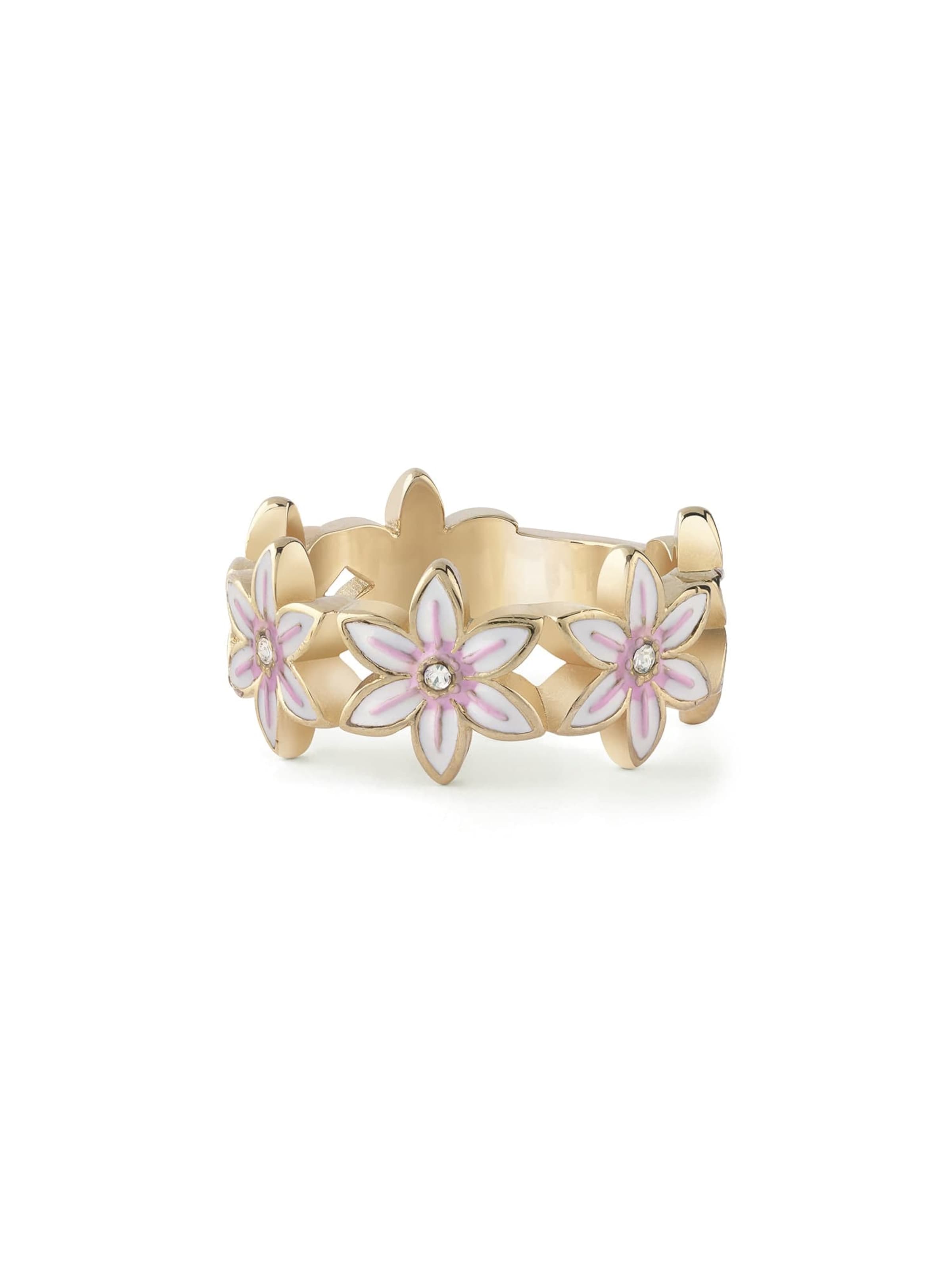 GUESS Ring 'White Lotus' in Gold: Vorderseite