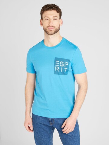 ESPRIT Shirt in Blauw: voorkant