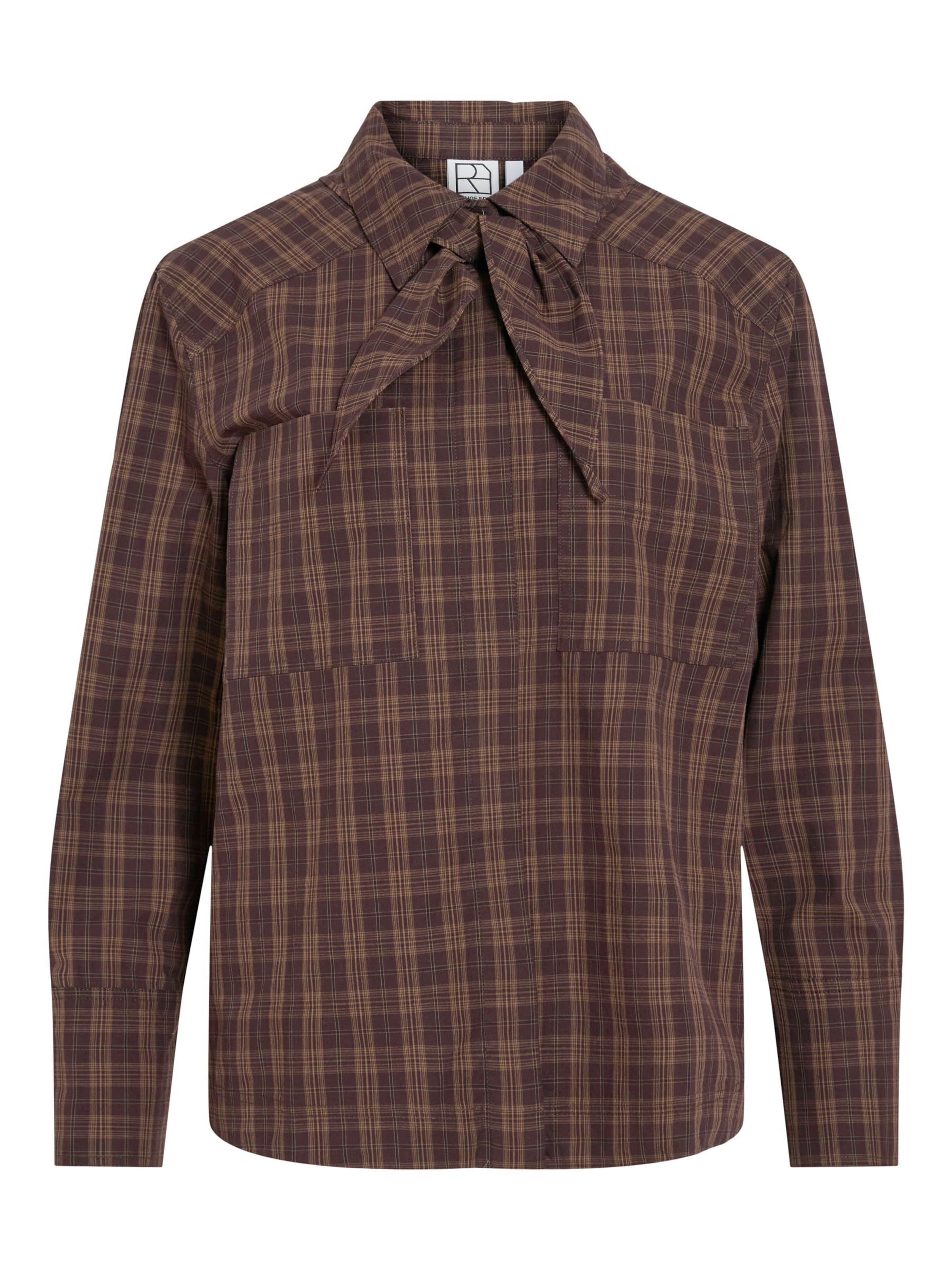 ROUGE EDIT Bluse i brun: forside
