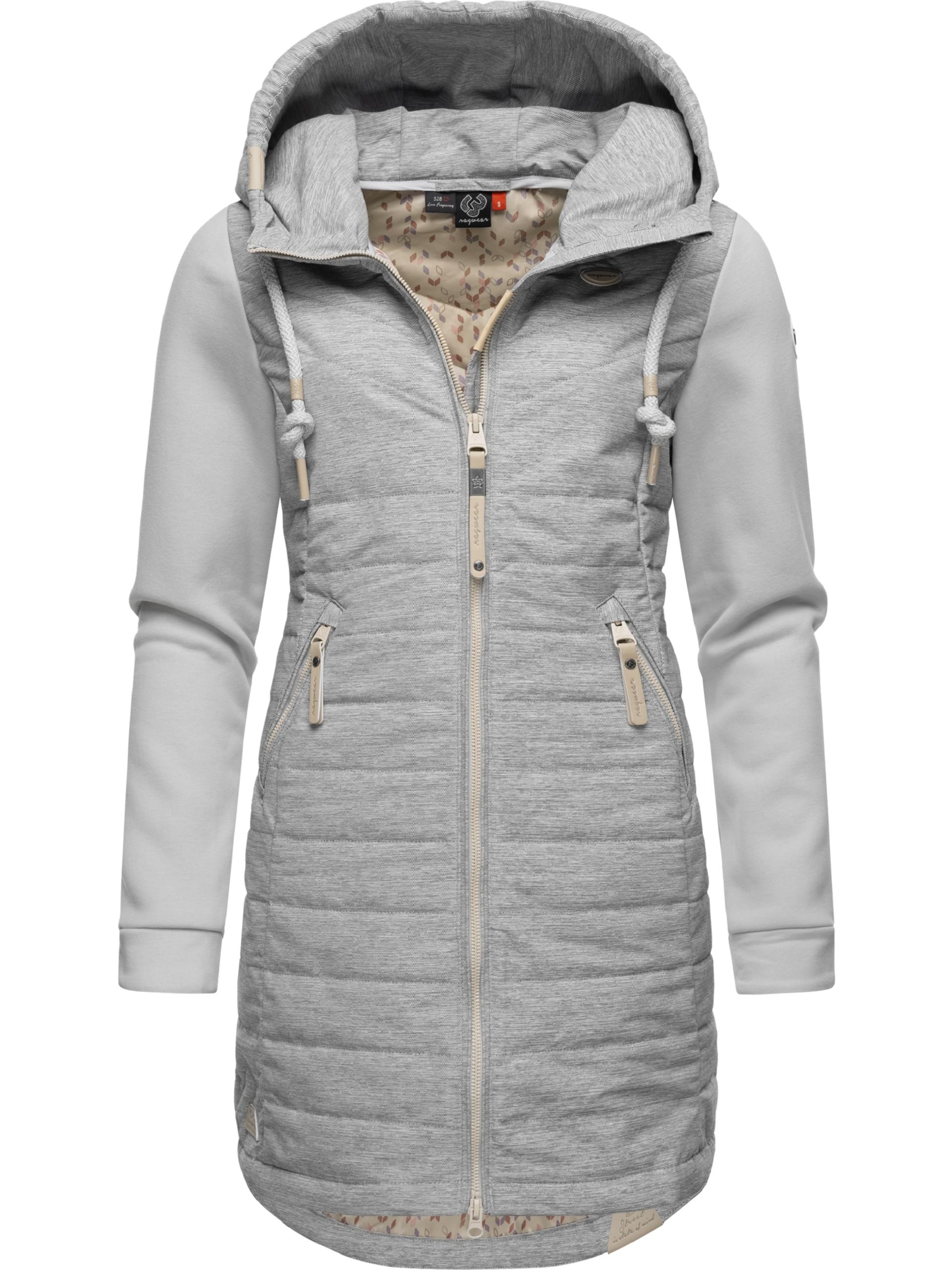 Ragwear Přechodný kabát 'Lucinda' – šedá: přední strana