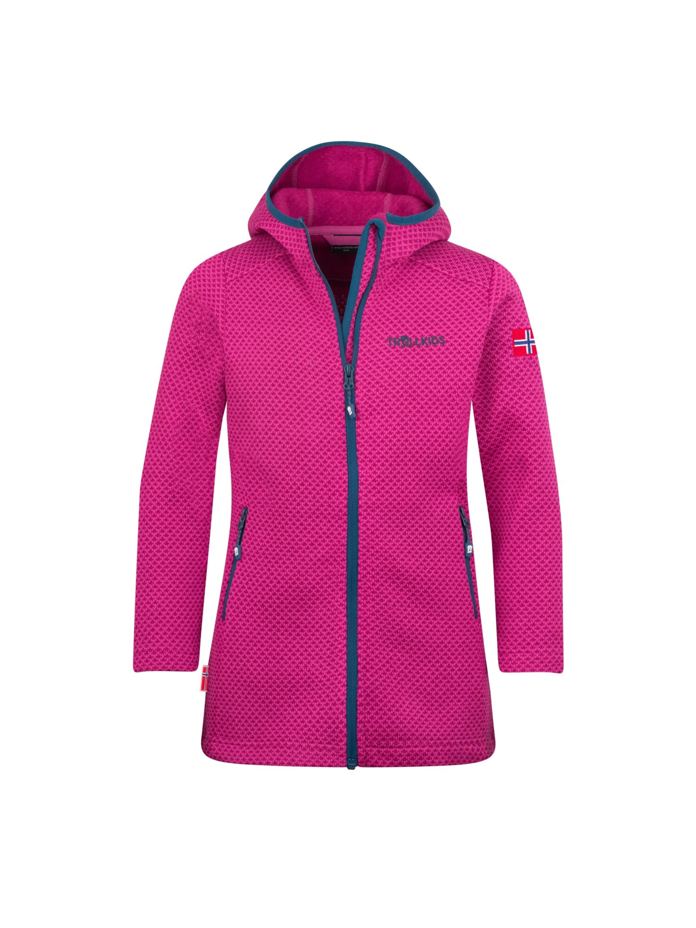 TROLLKIDS Fleece Jacket in Purple: front