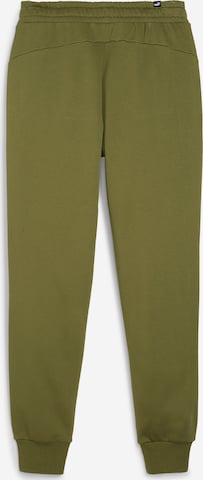Effilé Pantalon de sport 'ESS' PUMA en vert