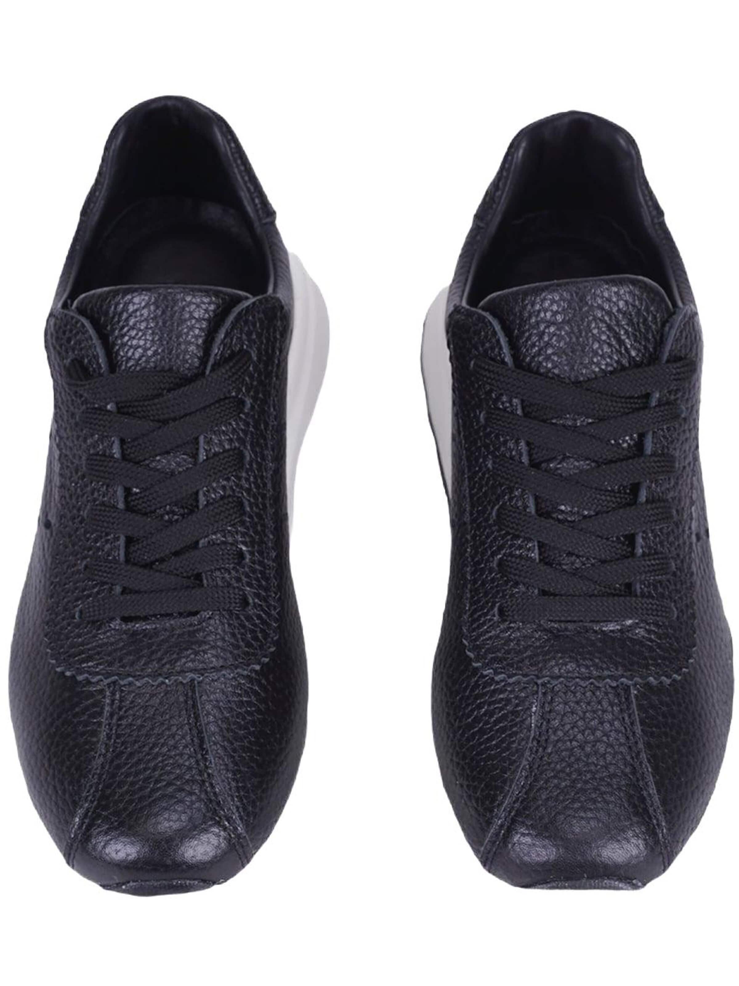 Desa - Zapatillas deportivas bajas 'DESA Damen-Plateau-Sneaker aus Leder' en negro