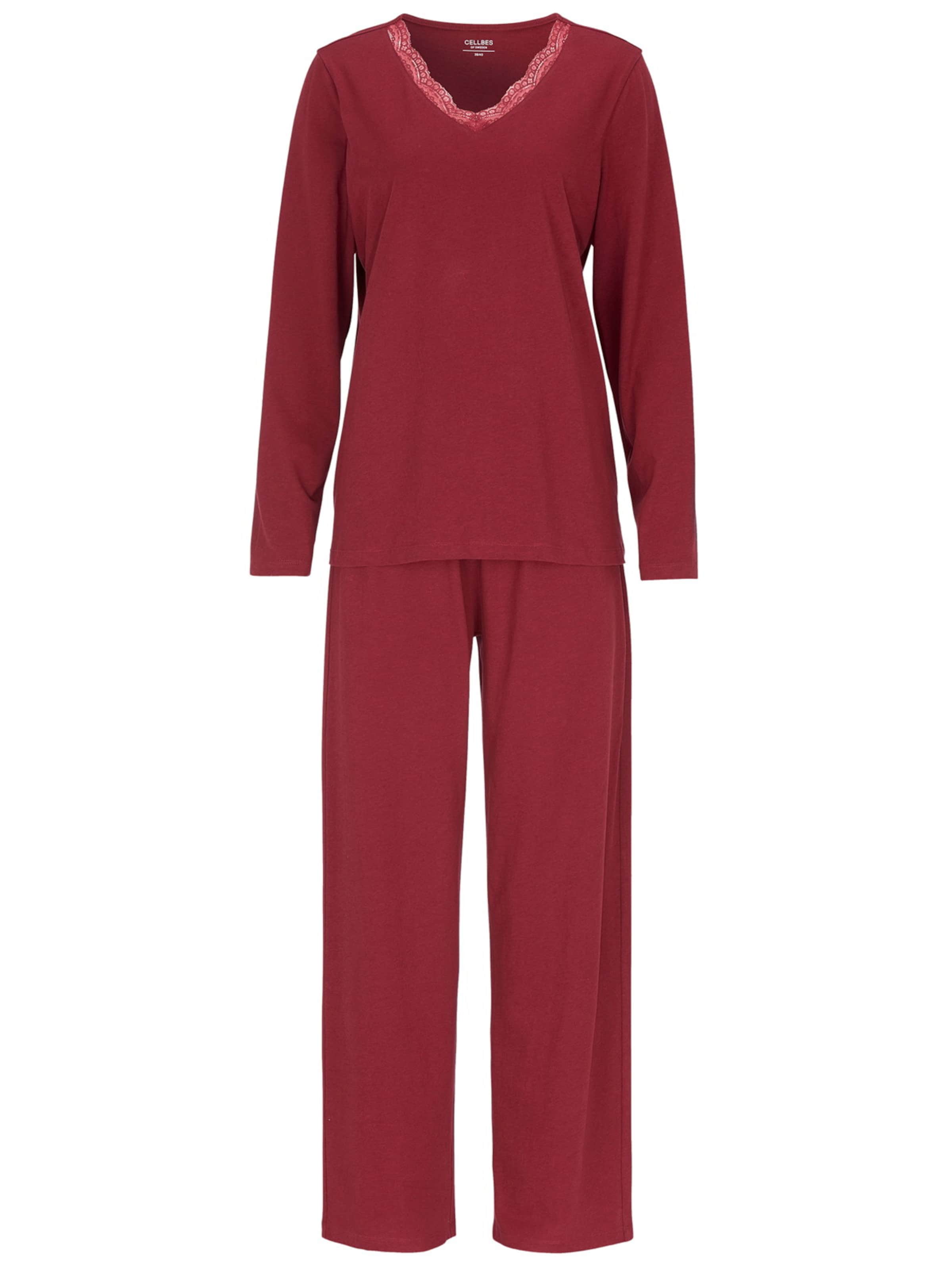 Cellbes of Sweden Pyjama in Rot: Vorderseite