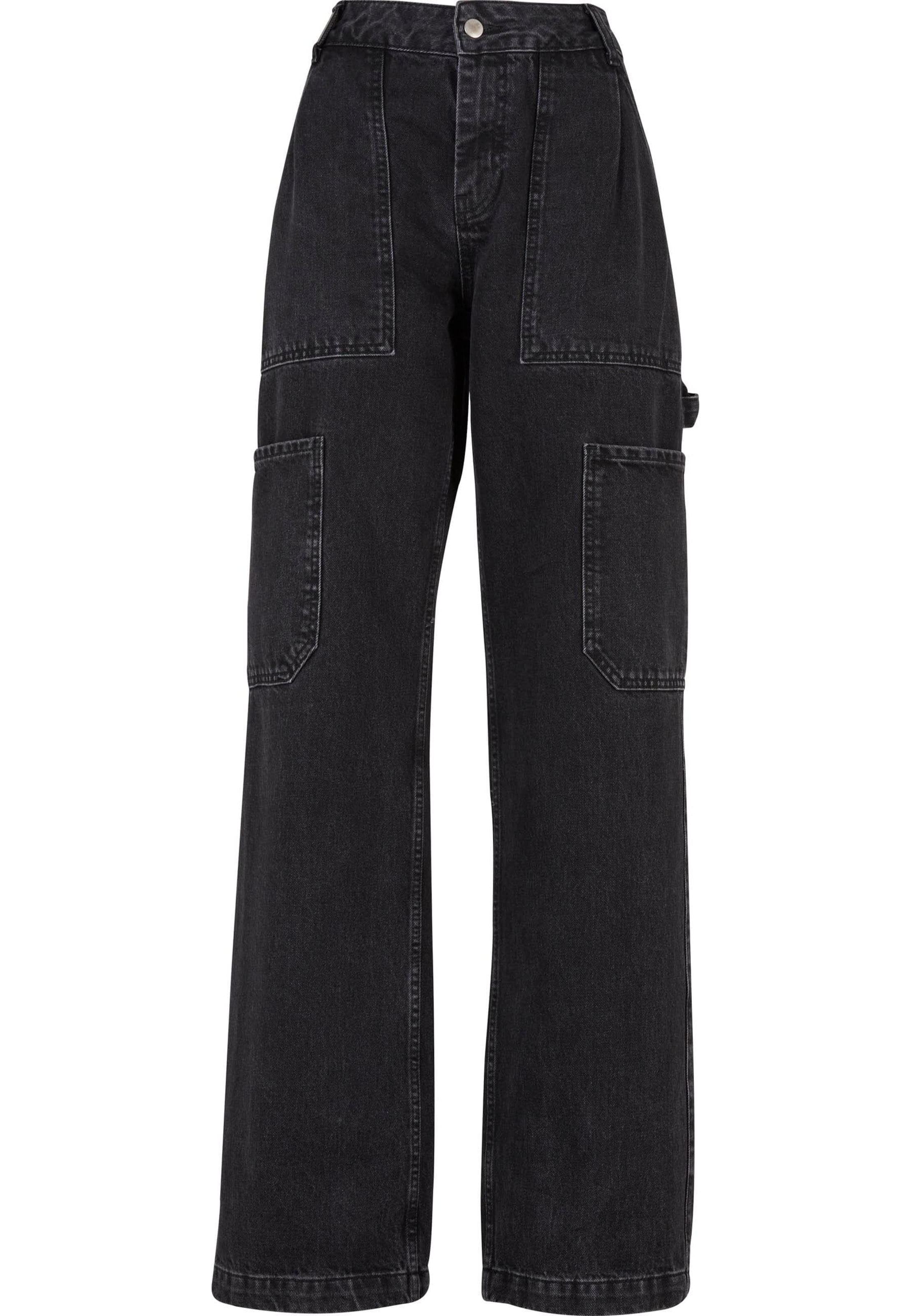 2Y Studios Loosefit Τζιν cargo 'Tali' σε μαύρο: μπροστά
