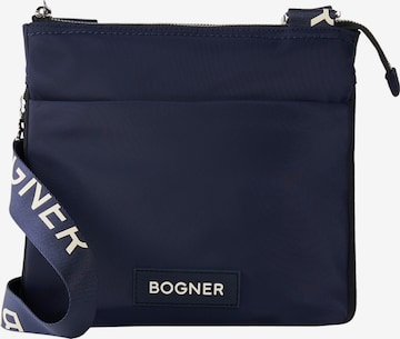 BOGNER - Mala de ombro 'Saxon Serena' em azul: frente