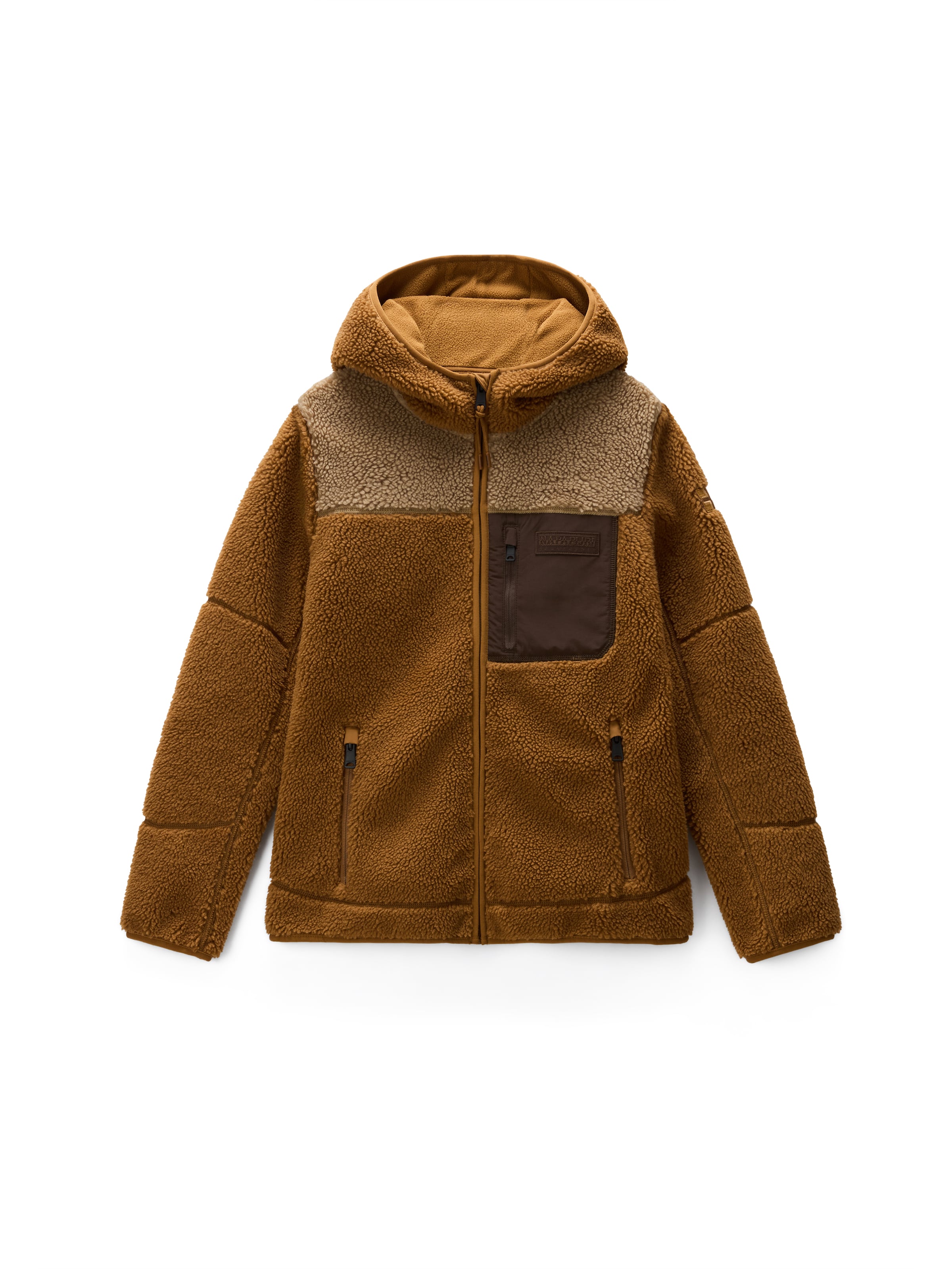 NAPAPIJRI - Chaqueta polar 'YUPIK' en marrón: frente