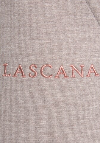 LASCANA Regular Pyjamahose in Beige