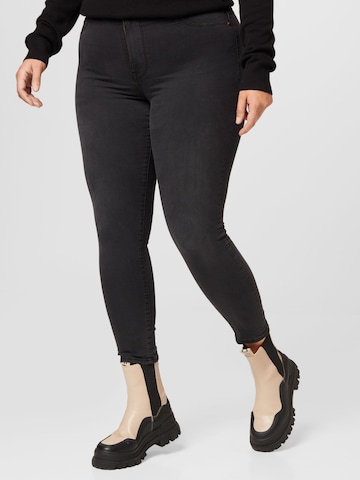 ONLY Carmakoma Skinny Jeans 'Mila' in Schwarz: predná strana