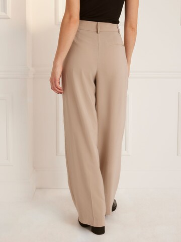 Guido Maria Kretschmer Women Loose fit Trousers 'Sienna' in Beige