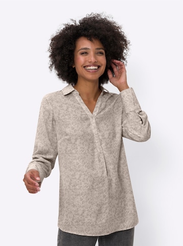 Chemisier heine en beige : devant