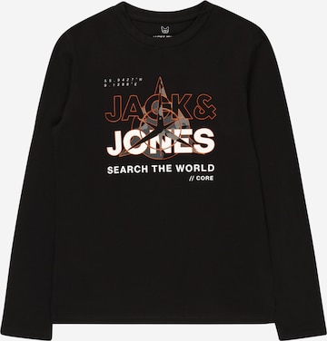 Jack & Jones Junior Tričko 'Hunt' – černá: přední strana