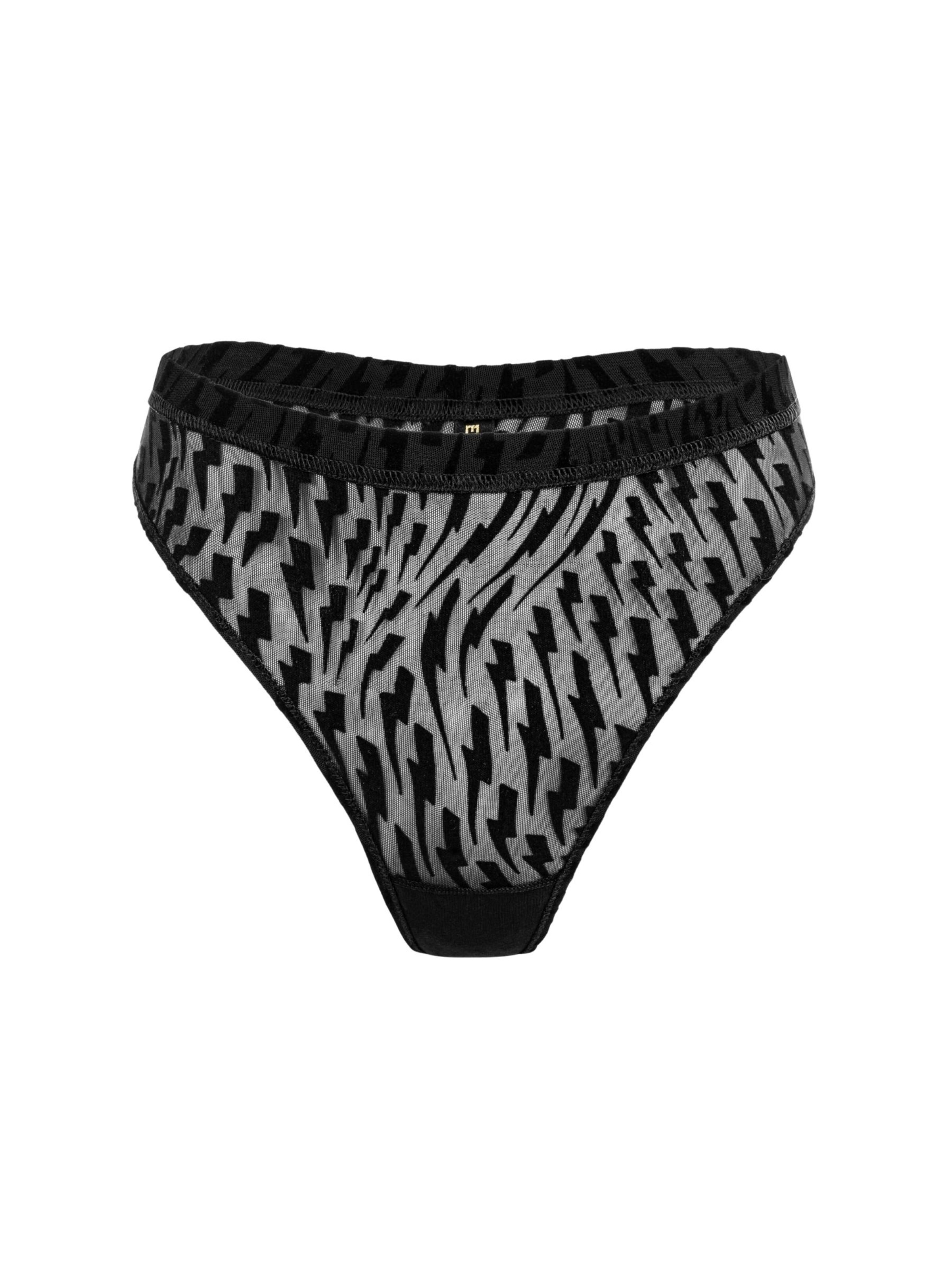 String 'Thunderbeats' di EKCENTRIK in nero: frontale