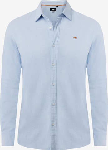MEXXSlim Fit Košulja - plava boja: prednji dio