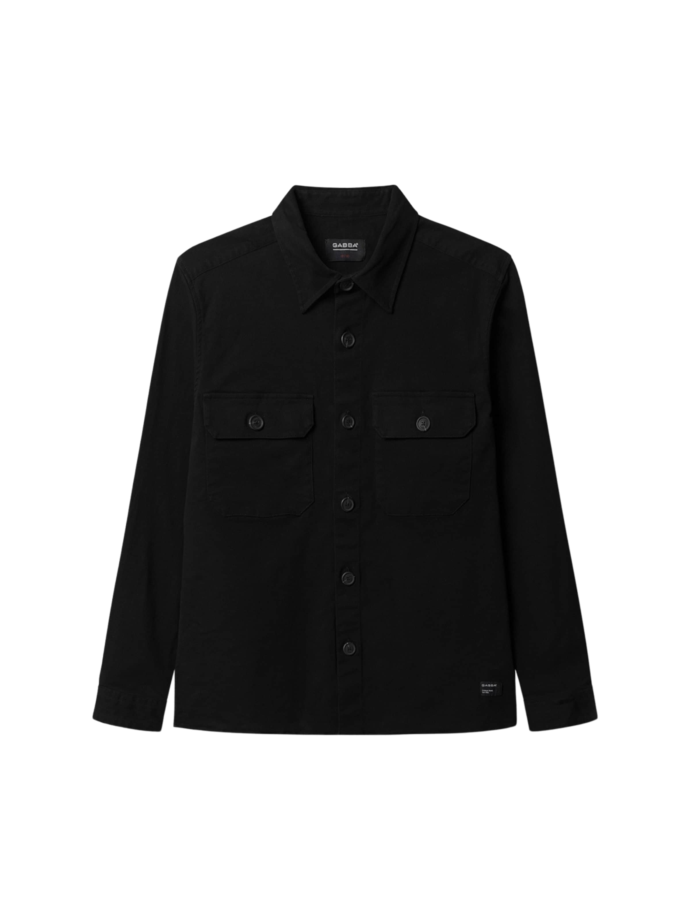 Coupe regular Chemise 'Topper' GABBA en noir : devant