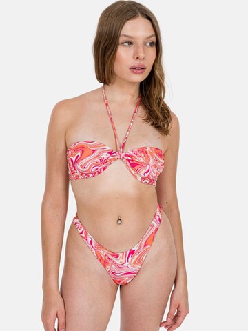 EKCENTRIK Bandeau Bikinitop 'Groovy' in Orange